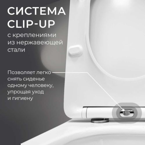 Унитаз подвесной Iberica Blanca Bilbao IB.BLB.231.1B1 белый с сиденьем микролифт безободковый каскадный смыв - фото 4