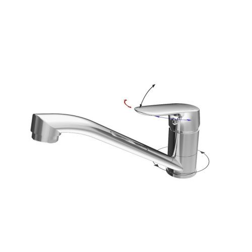 Смеситель для кухни Tokito TAKASE TOK-TAK-1012 на мойку хром - фото 2