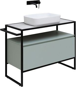 Тумба под раковину Allen Brau Priority 1.31003.PWM 100х50 напольная цвет зеленый