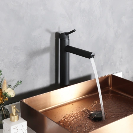 Смеситель для раковины Gid Cascada SS080BMD на столешницу черный