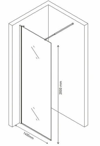 Душевая перегородка Berges SKY 064007 140х200 стекло прозрачное профиль хром - фото 3