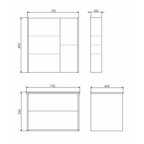 Тумба с раковиной Comforty Женева 00004137097CF 80х50 подвесная цвет серый - фото 2