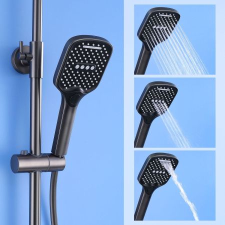 Душевая стойка Splenka S31.24.09 настенная цвет серый