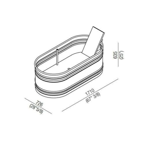 Ванна стальная Agape Vieques AVAS0911ZG 175х75 встраиваемая прямоугольная - фото 2