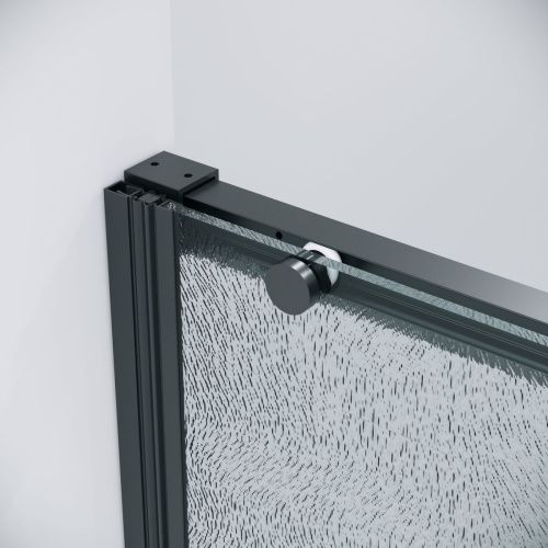 Душевая дверь Grossman Galaxy 1/2.K33.01.80L.21.02 80х195 стекло шиншилла профиль черный - фото 5