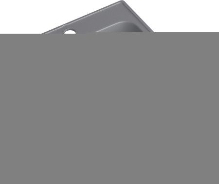 Кухонная мойка Granfest Quarz 17 темно-серый уц 50х40 цвет серый поверхность матовая