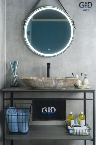 Раковина керамическая Gid Lago 54440 70х40 накладная цвет многоцветный без отверстий под смеситель - фото 4