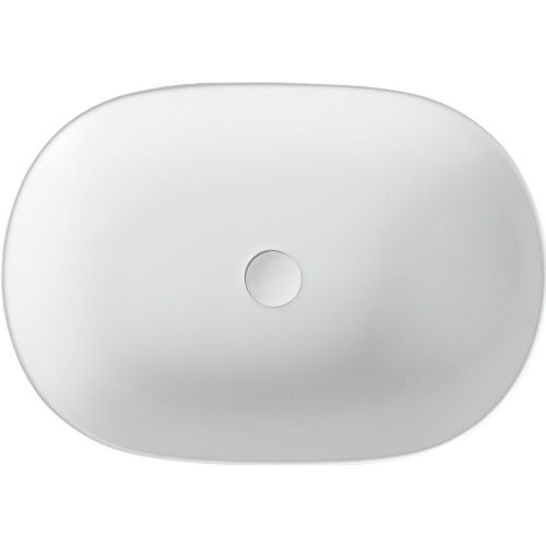 Раковина из сантехнического фарфора Orange B04-600W 60х40 накладная цвет белый - фото 2