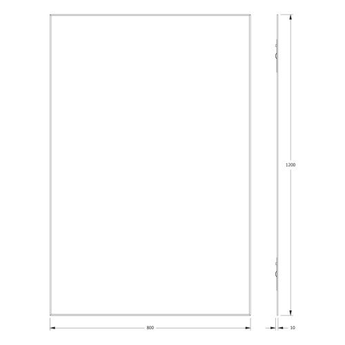 Зеркало Evoform Standard BY 0242 80х120 подвесное - фото 2