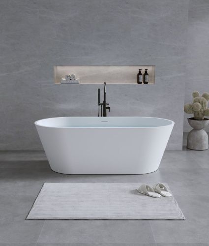 Ванна из искусственного камня Timo ELISSA ELISSA1700 170х80 отдельностоящая овальная - фото 4