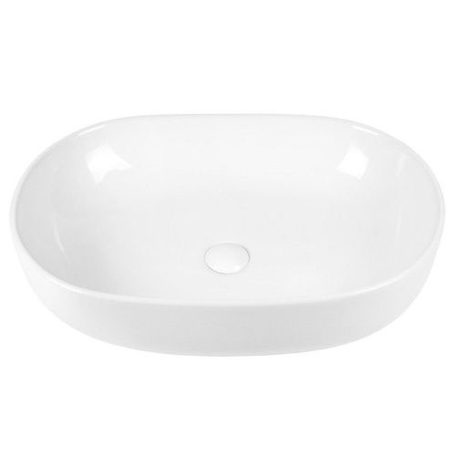 Раковина из сантехнического фарфора Bond Oval S59-600 60х40 накладная цвет белый без отверстий под смеситель - фото 2