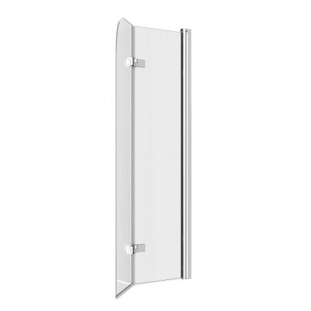 Шторка на ванну Teymi Anni T00276 80х140 стекло прозрачное профиль хром ориентация универсальная