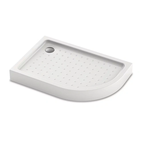 Душевой поддон акриловый Veconi Tezeo acrylic TZ55L-12080-C5 120х80 белый с ножками и каркасом