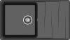 Кухонная мойка Granfest Level LV-860L черный 85х50 цвет черный поверхность матовая