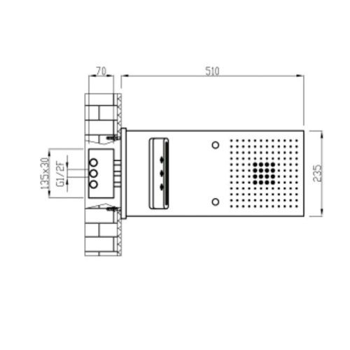Душевая система Carimali Yes 26872-CR встраиваемая в стену цвет хром - фото 2