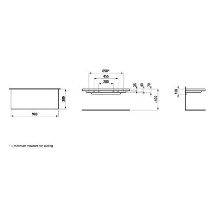 Полка в ванную комнату Laufen Living Square 8.7043.3.000.000.1