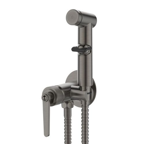 Гигиенический душ со смесителем Esko Bangkok Gun metal SMHBGGM оружейная сталь - фото 2