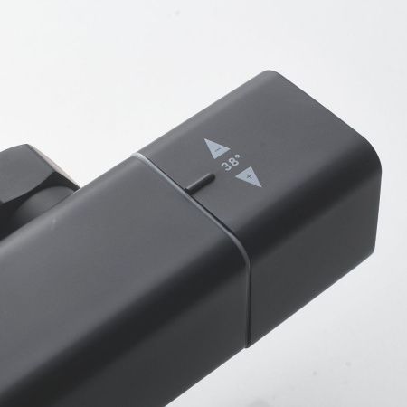 Душевая стойка Shevanik S3096H настенная цвет черный с термостатом