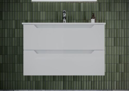 Тумба под раковину Sancos Norma 2.0 NR2.080W 80х50 подвесная цвет белый - фото 4