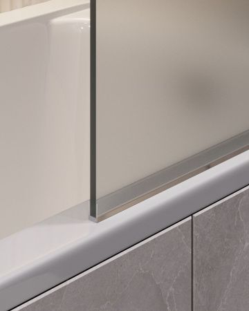 Шторка для ванны Timo T30 70х140 стекло матовое профиль хром матовый ориентация универсальная