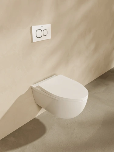 Чаша унитаза подвесная Arrow AHB2162H цвет белый без сиденья безободковая каскадный смыв - фото 5