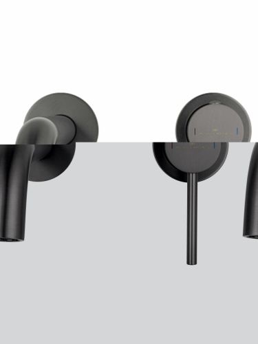 Смеситель для раковины Wonzon & Woghand Stick WW-88869017-BGM встраиваемый в стену серый - фото 2