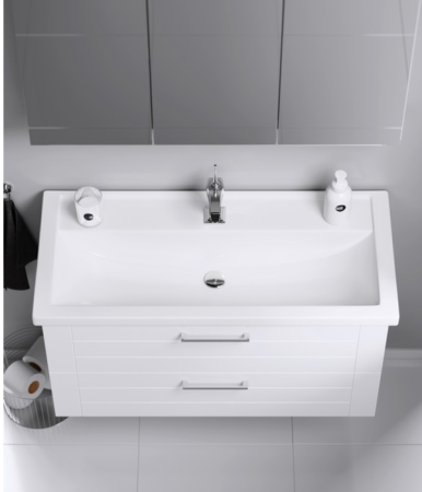 Тумба под раковину Aqwella Y MAN01102 100х50 подвесная цвет белый