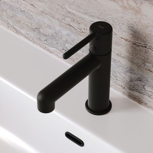 Смеситель IDDIS Aiger AIGBL00i01 на раковину черный - фото 3