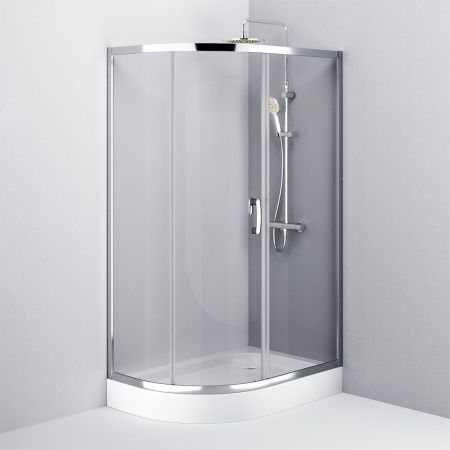 Душевой уголок Am.Pm Like W83G-302U120CT64 120х80 стекло прозрачное профиль хром без поддона