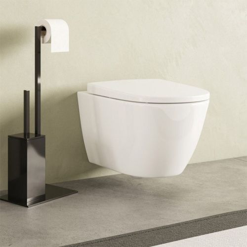 Чаша унитаза подвесная Roca Ona A346687000 цвет белый без сиденья безободковая душевой смыв - фото 2