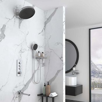 Душевая система Vincea VSFW-433TI3RCH встраиваемая в стену цвет хром с термостатом