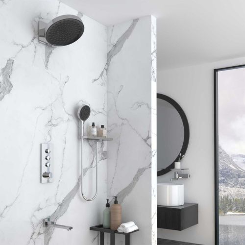 Душевая система Vincea VSFW-433TI3RCH встраиваемая в стену цвет хром с термостатом