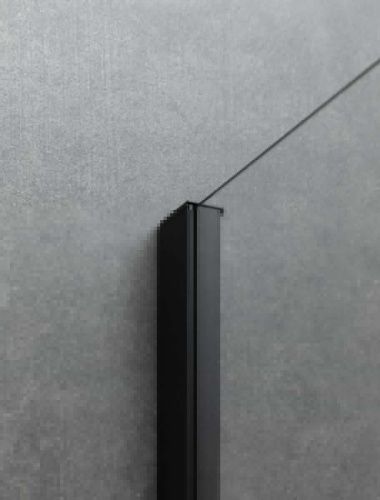 Душевой уголок Allen Brau Priority 3.31003.BBA + 3.31015.BBA 90х80 стекло прозрачное профиль черный без поддона - фото 5