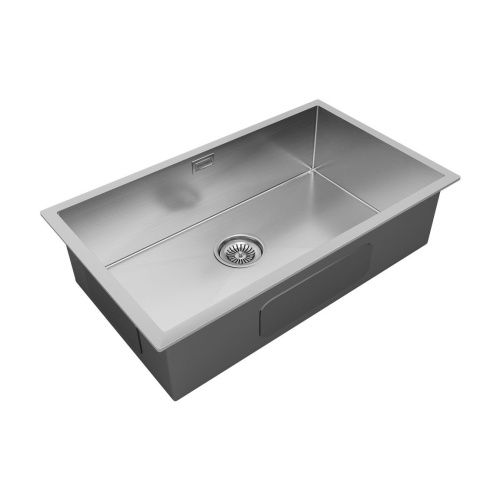 Кухонная мойка Paulmark GERBERG 74 UNI PM257444-BS 70х40 цвет серый поверхность брашированная - фото 2