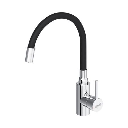 Смеситель для кухни Dorff Logic D3007622 на мойку черный/хром