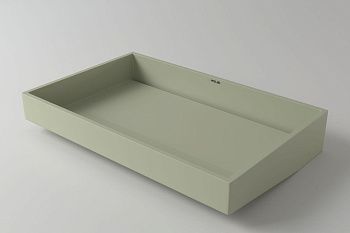 Раковина из искусственного камня Holbi POLARIS 1.02.020.11.3 60х40 встраиваемая цвет зеленый