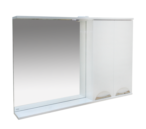 Зеркало-шкаф Misty Куба П-Куб-01120-011П 120х80 подвесной цвет белый - фото 3