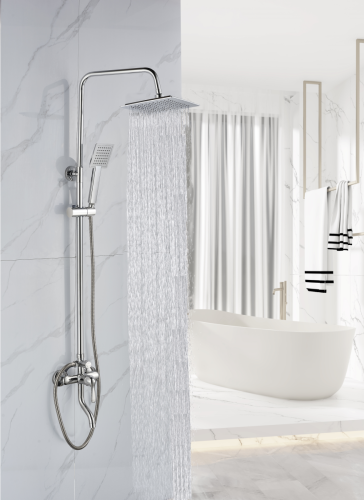 Душевая стойка BOCH MANN ECO Quadro BM7226 настенная цвет хром - фото 2