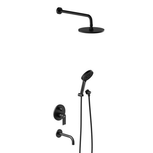 Душевая система Damixa Apollo 947510300 встраиваемая в стену цвет черный - фото 2