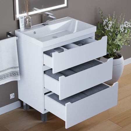 Тумба под раковину Uperwood Tanos 291020330 70х50 напольная цвет белый