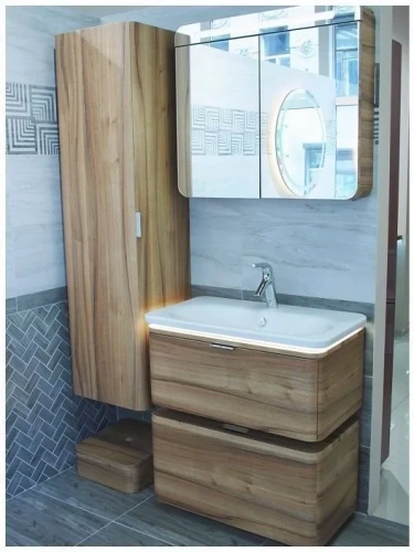 Тумба под раковину Vitra Nest Trendy 56181 80х40 напольная цвет коричневый - фото 2