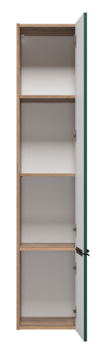 Шкаф-пенал Brevita Greenwood GRE-05035-08П 40х170 подвесной цвет зеленый/коричневый - фото 3