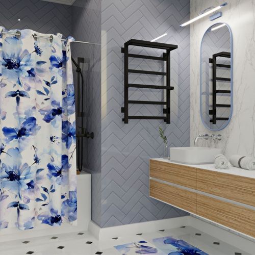 Полотенцесушитель электрический Indigo Forte LEFPF80-50PBRRt 55х80 черный - фото 5