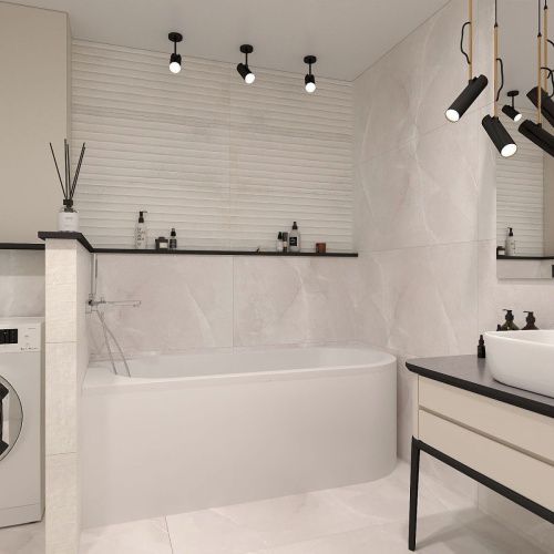 Ванна акриловая Lavinia Boho Art II 3713170R 170х75 пристенная асимметричная без каркаса - фото 4