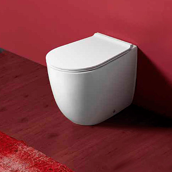 Чаша унитаза приставная Simas Vignoni VI21bi цвет белый без сиденья безободковая каскадный смыв