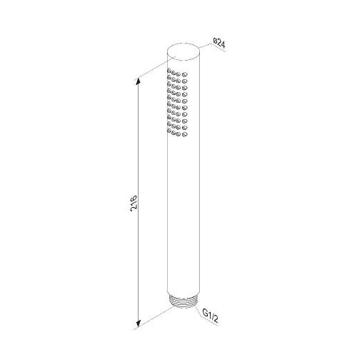 Душевая лейка Damixa Scandinavian Pure 936020300 цвет черный - фото 4