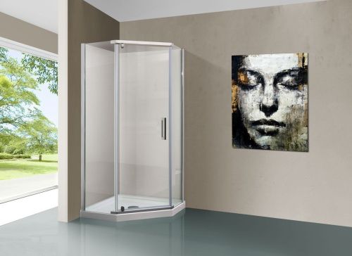 Душевой уголок Vincea Stresa VSP-1S900CL 90х90 стекло прозрачное профиль хром без поддона - фото 2