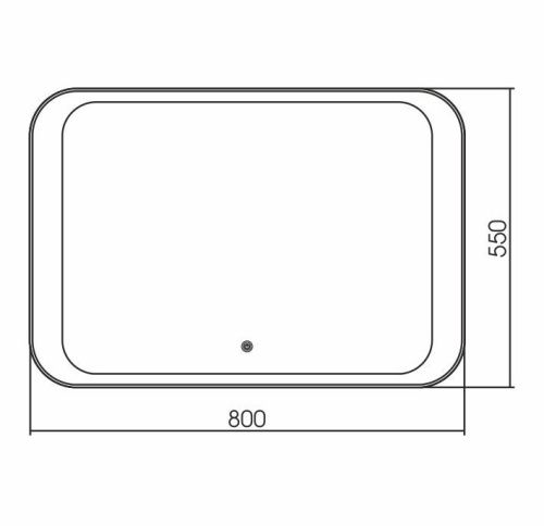 Зеркало с подсветкой Grossman Modern 280550 80х60 подвесное - фото 2