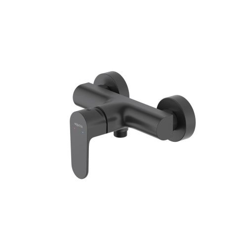 Комплект смесителей Aquatek ОБЕРОН AQ1232MB настенный черный - фото 2