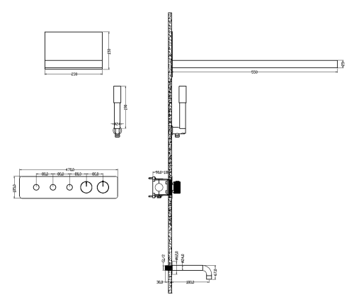 Душевая система Boheme Fusion 131-2-MW встраиваемая в стену цвет белый с термостатом - фото 2